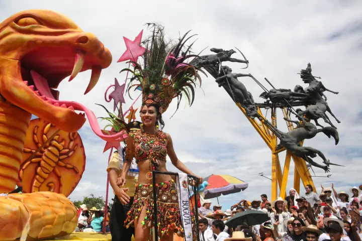 Cobertura del carnaval de La Gaitana en Neiva