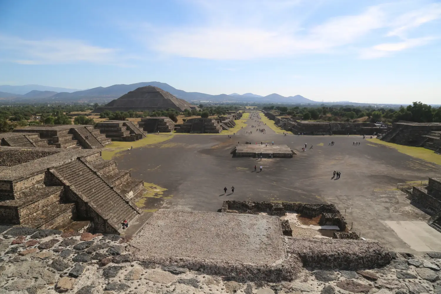 Calzada de los Muertos en Teotihuacán, México